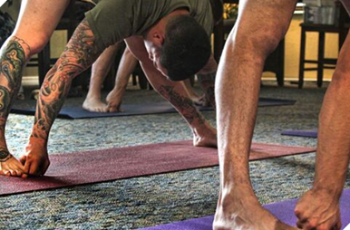 Adaptive yoga class